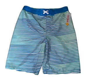 Cat & Jack Blue Stripe Swim Trunks (L Husky) (12/14) - Picture 1 of 2