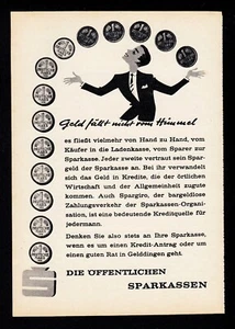 3w8061/ Alte Reklame von 1960 – SPARKASSE - Picture 1 of 1