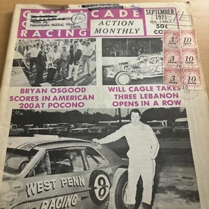 1971 CAVALCADE OF AUTO RACING ACTION MONTHLY September Vol 8 Number 7 - Picture 1 of 3