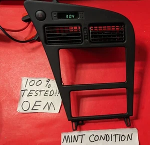 ✅OEM 1994-1999 TOYOTA CELICA Dash BEZEL VENTS Center Console CLOCK WORKS MINT! - Picture 1 of 21