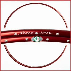NOS PAIR DRC FOCUS 299gr LLANTAS TUBULARES 28" 32H AGUJEROS RACING ROAD LIGERO ROJO - Imagen 1 de 7
