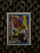 1990 Marvel Universe Series 1 Famous Battles Thing Vs. Hulk Card #88
