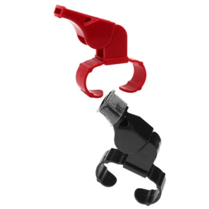 2 Pcs Double Tone Whistle Sports Whistles with Ring Child Finger Referee Soccer - Picture 1 of 12