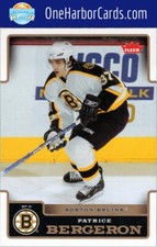 2006 Fleer Boston Bruins Hockey Card #15 Patrice Bergeron