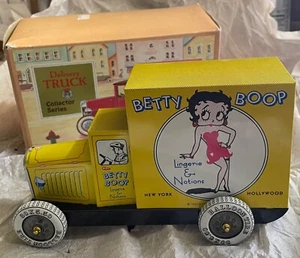 1990 Schylling Toys & Gifts Collector Series BETTY BOOP Tin Delivery Truck NIB - Picture 1 of 13