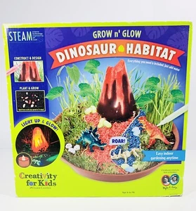 Creativity for Kids Grow N’ Glow Dinosaur Habitat – Create Your Own Dino Gard... - Picture 1 of 8