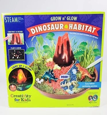 Creativity for Kids Grow N’ Glow Dinosaur Habitat – Create Your Own Dino Gard... - Image 1 of 4