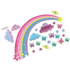  Rainbow Butterfly Wall Sticker Welding Taper Gauge Stickers for Kids Cartoon