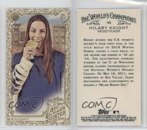 2019 Topps Allen & Ginter's Mini Gold Hilary Knight #185 Rookie RC