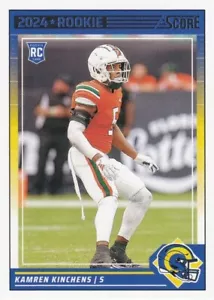 2024 Score Kamren Kinchens L.A. Rams Rookie Card #348 - Foto 1 di 2
