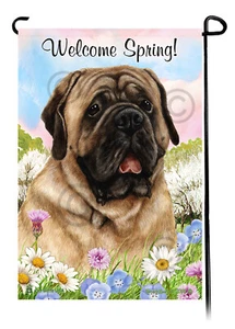 Willkommen Frühling Garten Flagge - Mastiff - Bild 1 von 1