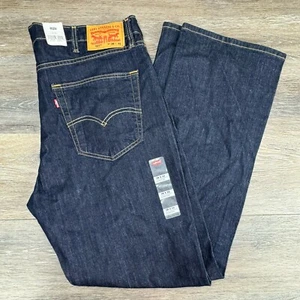 Levi's Men's 527 Slim Bootcut Dark Wash Denim Blue Jeans Size 38 32 Pants - Picture 1 of 13