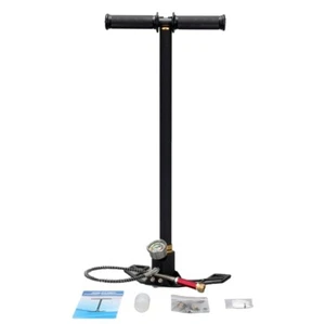 Acecare PCP Hand Pump 300bar 4500psi Air Pump 3 Stage for Paintball Tank Black - Picture 1 of 5