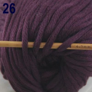 Sale New 1Skein x50gr Super Soft Pure Cotton Chunky Shawls DIY Hand Knit Yarn 26 - Picture 1 of 4