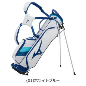 MIZUNO Golf Caddy Bag Tour Slim Stand Lightweight 2.0kg White/Blue 5LJC2226 New - Picture 1 of 4
