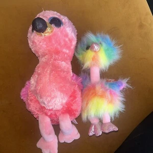 Ty Beanie Good Flamingo Ostrich - Picture 1 of 3