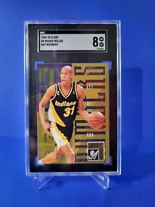 1994-95 Flair Basketball Reggie Miller HOT NUMBERS #9 Indiana Pacers SGC 8 - Picture 1 of 3