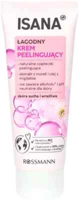 Isana Face Peeling Cream Dry Sensitive Skin Apricot Extract & Almond Oil Vegan - Image 1 of 3