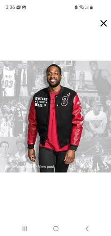 DWYANE WADE LEATHER L3GACY JACKET SIZES LG & XXL NEVER TRIED ON BRAND NEW/TAGS! Cover