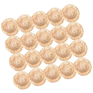  Cappelli di paglia decorativi delicati fatti a mano creativi fatti a mano del - Foto 1 di 12