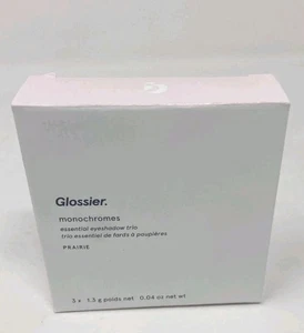Glossier Monochromes Essential Eyeshadow Trio Compact PRAIRIE Refillable Boxed - Picture 1 of 3