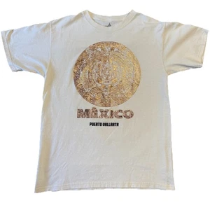 Yacht Club Mexico Puerto Vallarta T-Shirt Donna Taglia M Oro Goffrato Vacanze - Foto 1 di 9