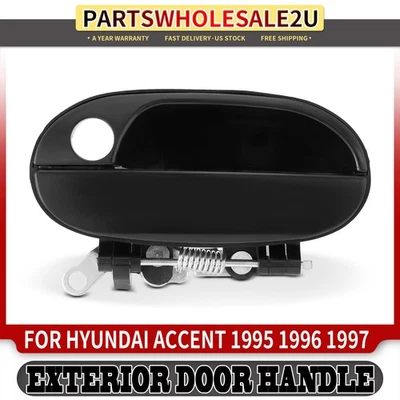 Manija de puerta exterior texturizada del conductor delantero con cerradura para Hyundai Accent 95-97 Foto 1 de 4