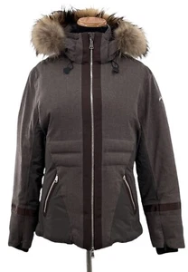 Kjus Sella Womens Ski Jacket Size Small S Down Wool Loro Piana Real Fur Hood - Picture 1 of 12