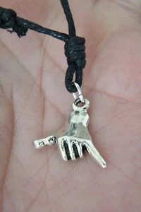 HANG LOOSE Necklace Hawaii Hand Gesture SHAKA Surfers Culture Choker 16"-28" NEW - Picture 1 of 12