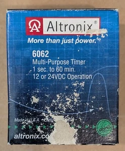 Altronix 6062 Timer, Multi-Purpose, 12/24VDC - SAME DAY SHIPPING - Picture 1 of 2