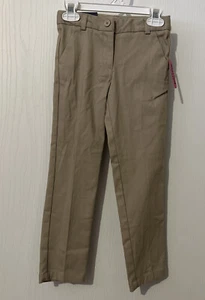 Boys School Uniform Pants New Size 6 Regular & Husky Flat Front Style NEW - Picture 1 of 4
