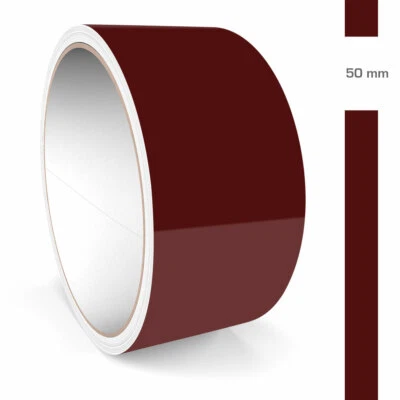 Zierstreifen 50mm 10 Meter Weinrot Dunkelrot Glänzend RAL 3004 Glanz Auto Boot - Bild 1 von 4