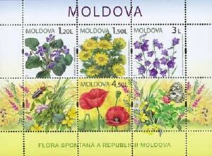 2009 Moldova Meadow Flowers MNH