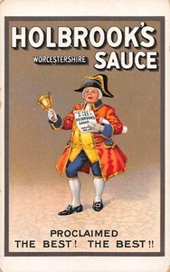 POSTCARD ADVERT HOLBROOK'S WORCESTERSHIRE SAUCE PROCLAIMED THE BEST - Foto 1 di 2