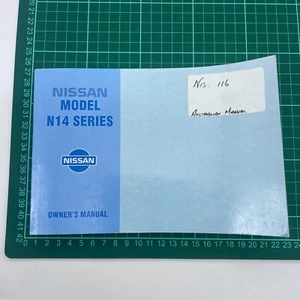 GENUINE Nissan N14 Pulsar Series Owners Manual 1992 N14-A OM3E-0N14G2 - Imagen 1 de 10