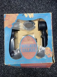 1960's Brumberger Walkie Talkie Set w/2 phones Model 250 w/Box Untested - Picture 1 of 5