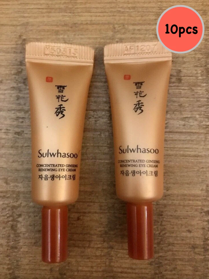 Crema de ojos renovadora de ginseng concentrado Sulwhasoo tipo tubo 3 ml x 10 piezas ¡¡Oferta!!! Foto 1 de 1