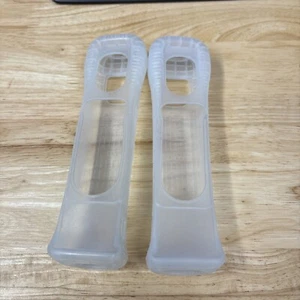 2 Official Nintendo Wii Remote Silicone Rubber Grip Sleeve Motion Plus RVL-027 - Picture 1 of 2