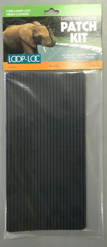 Kit de parches de cubierta de piscina de seguridad Loop-Loc para cubiertas de malla negra - Paquete de 3 Foto 1 de 1