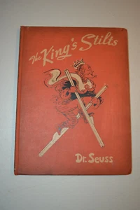 Antique 1939 The King's Stilts by Dr. Seuss 1st Edition Red Cover Book (Rare) - Picture 1 of 16