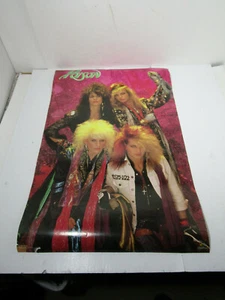 C OLD VINTAGE POISON CONCERT ROCK N' ROLL POSTER HEAVY METAL - Picture 1 of 3