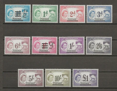 NYASALAND 1963 SG 188/98 MNH Cat £17 Cover