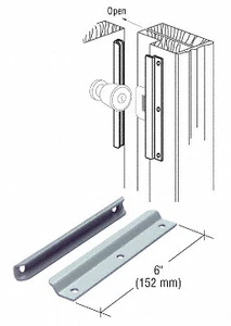 CRL U9511 6" Gray Latch Guard - Picture 1 of 5