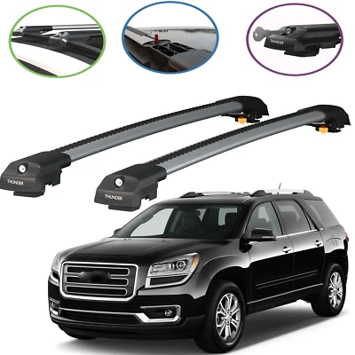For GMC Acadia 2007–2016 Gray Roof Racks Cross Bars Luggage Carrier Cargo Bar Foto 1 de 4