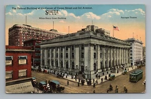 White Henry Stuart Bldg Brewsters Juan de Fuca Cigars Seattle WA Postcard - Picture 1 of 2
