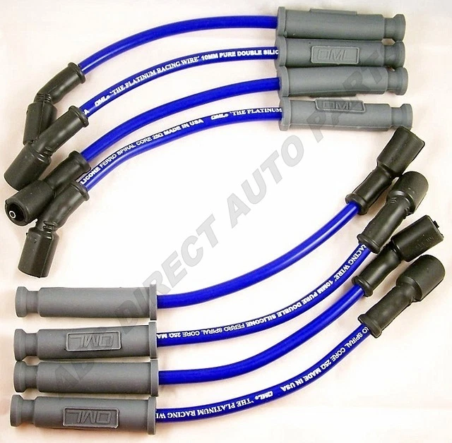 GM 4.8 5.3 6.0 7.4 99-08 10 mm High Performance Blue Spark Plug Wire Set 29192B - Image 1 of 1
