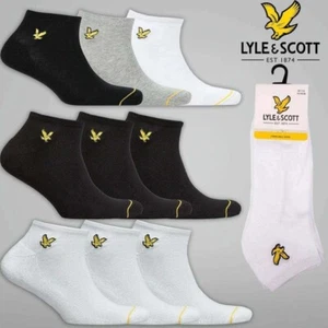 Lyle & Scott Socks Mens Ankle Trainer Sock 3 Pack Sports 7-11 UK - Picture 1 of 6