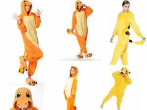 UK Animal Pyjamas Pikachu Onesie11 Kids cartoon Charmander Costume Pyjama M1