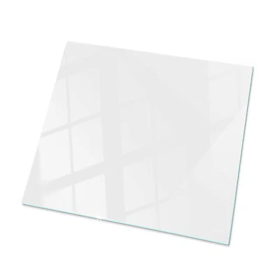 Gehärtet Glas Dekor Tischplatte Quadratisch Glastisch Glatte weiße Farbe 60x60 - Bild 1 von 4