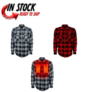 CAMISA DE FRANELA TÉRMICA BATERÍA GERBING 7V MOTO EQUIPO - ELIGE TALLA/COLOR - Imagen 1 de 16